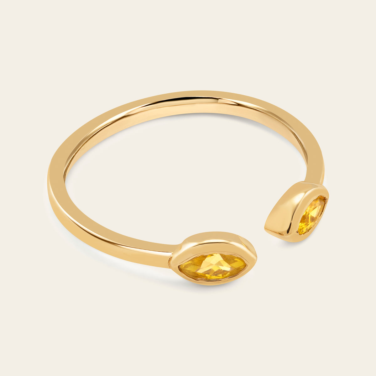Fancy Gems Cuff Ring
