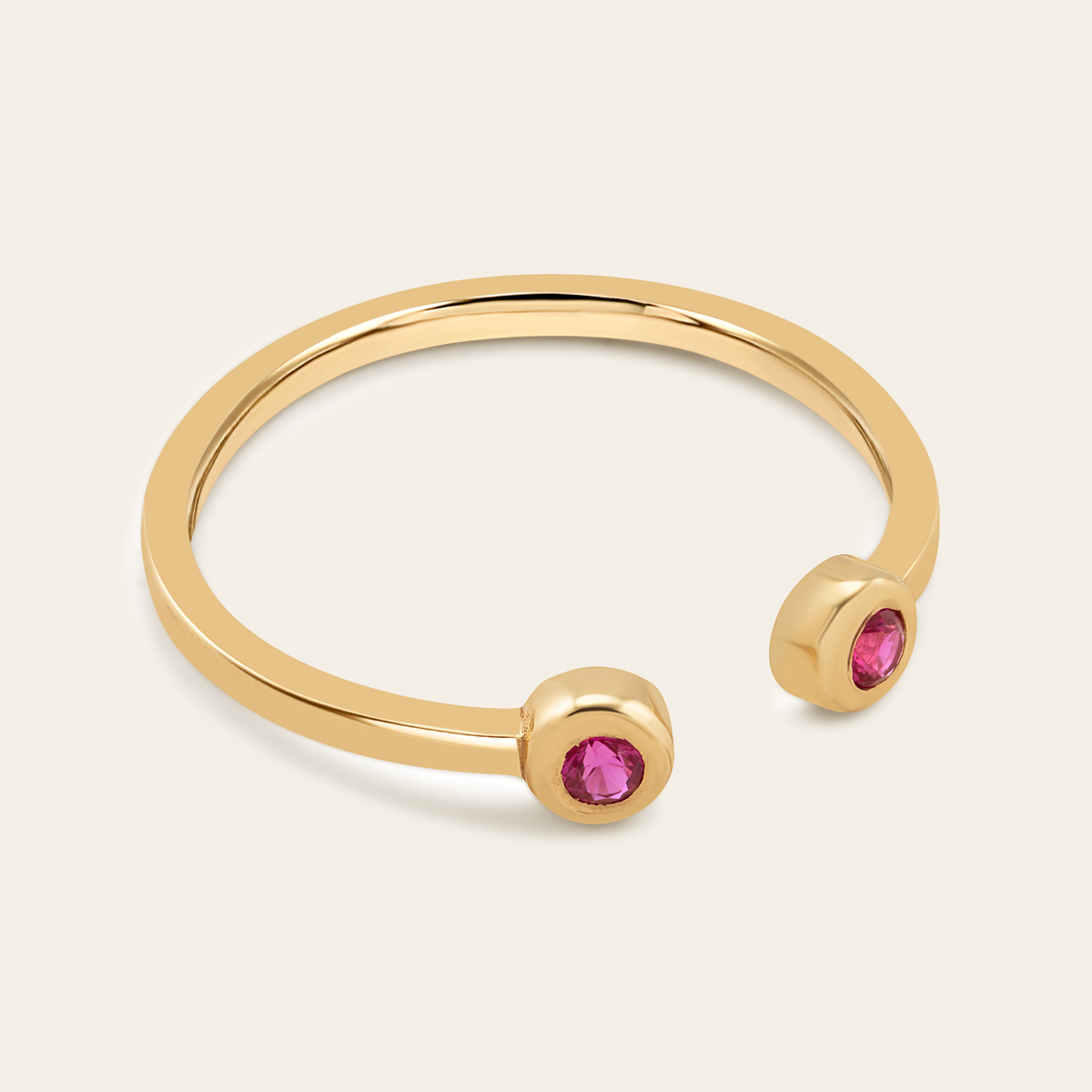 Fancy Gems Cuff Ring