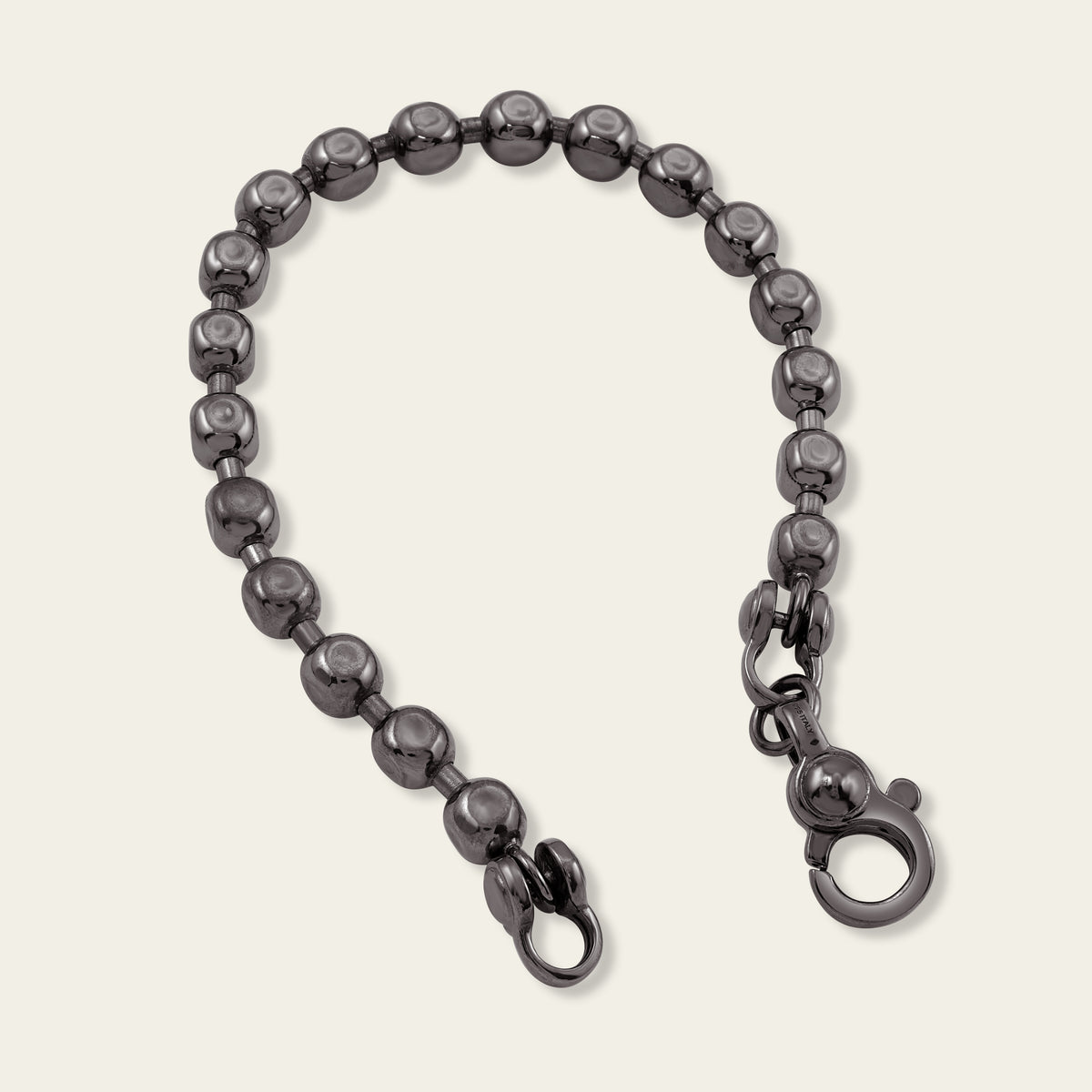 Ball Chain Bracelet - Black Rhodium