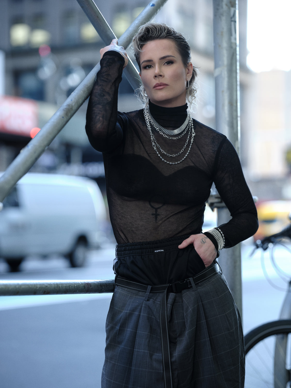 Ball Chain Necklace - Black Rhodium