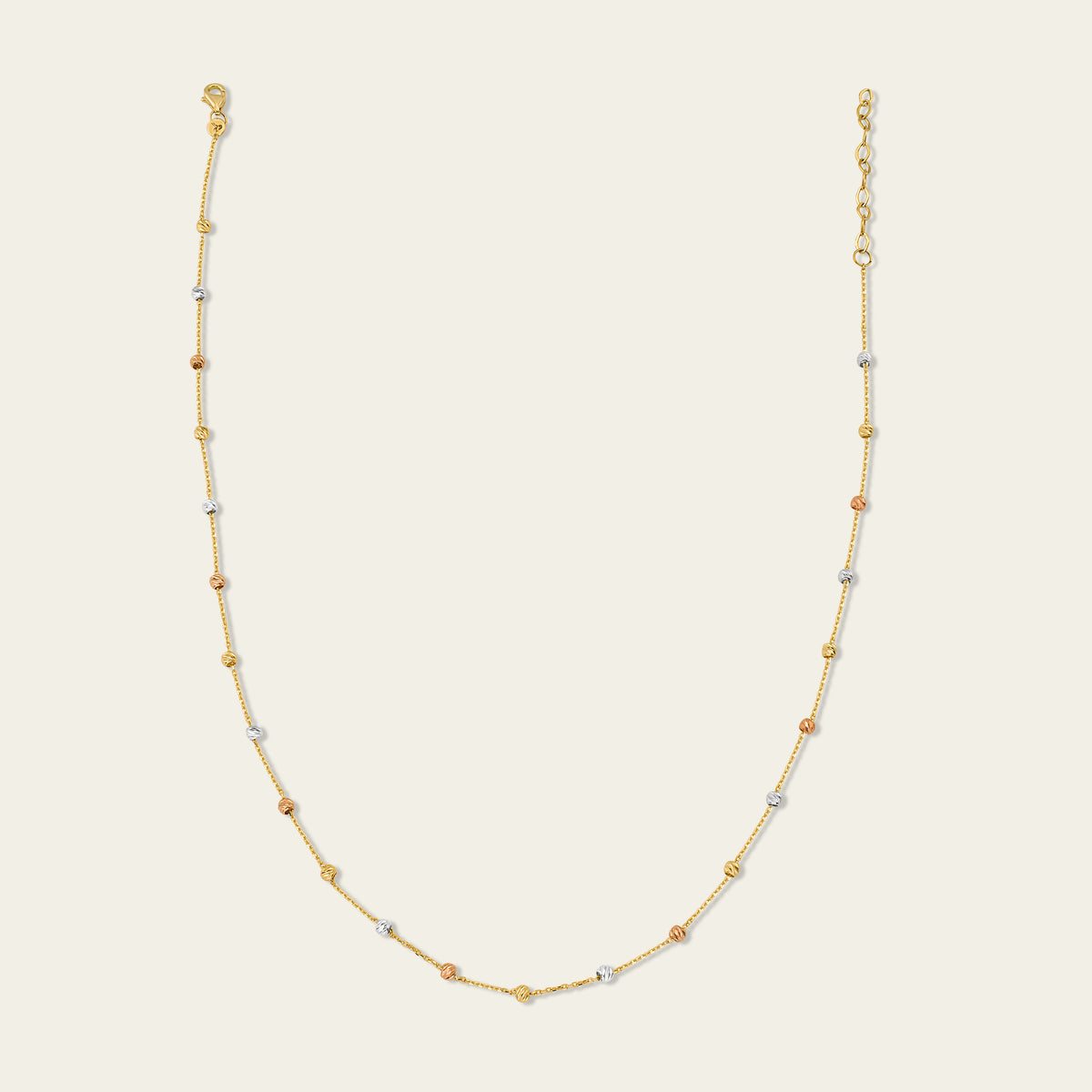 Tricolor Bead Necklace