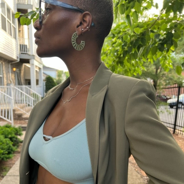 silver hoops