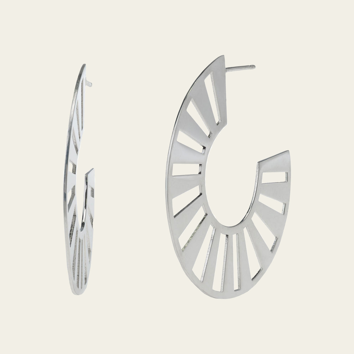 silver hoops