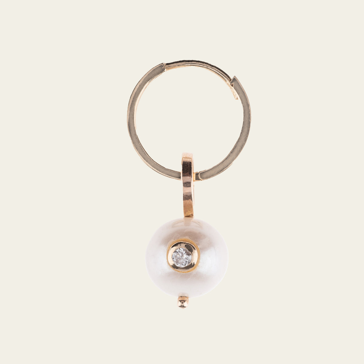 diamond pearl charm