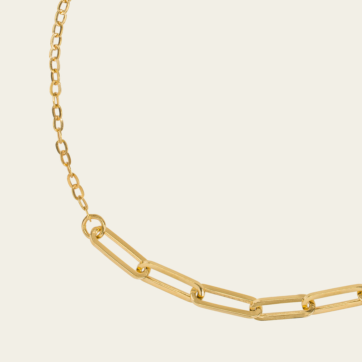 paperclip gold bracelet