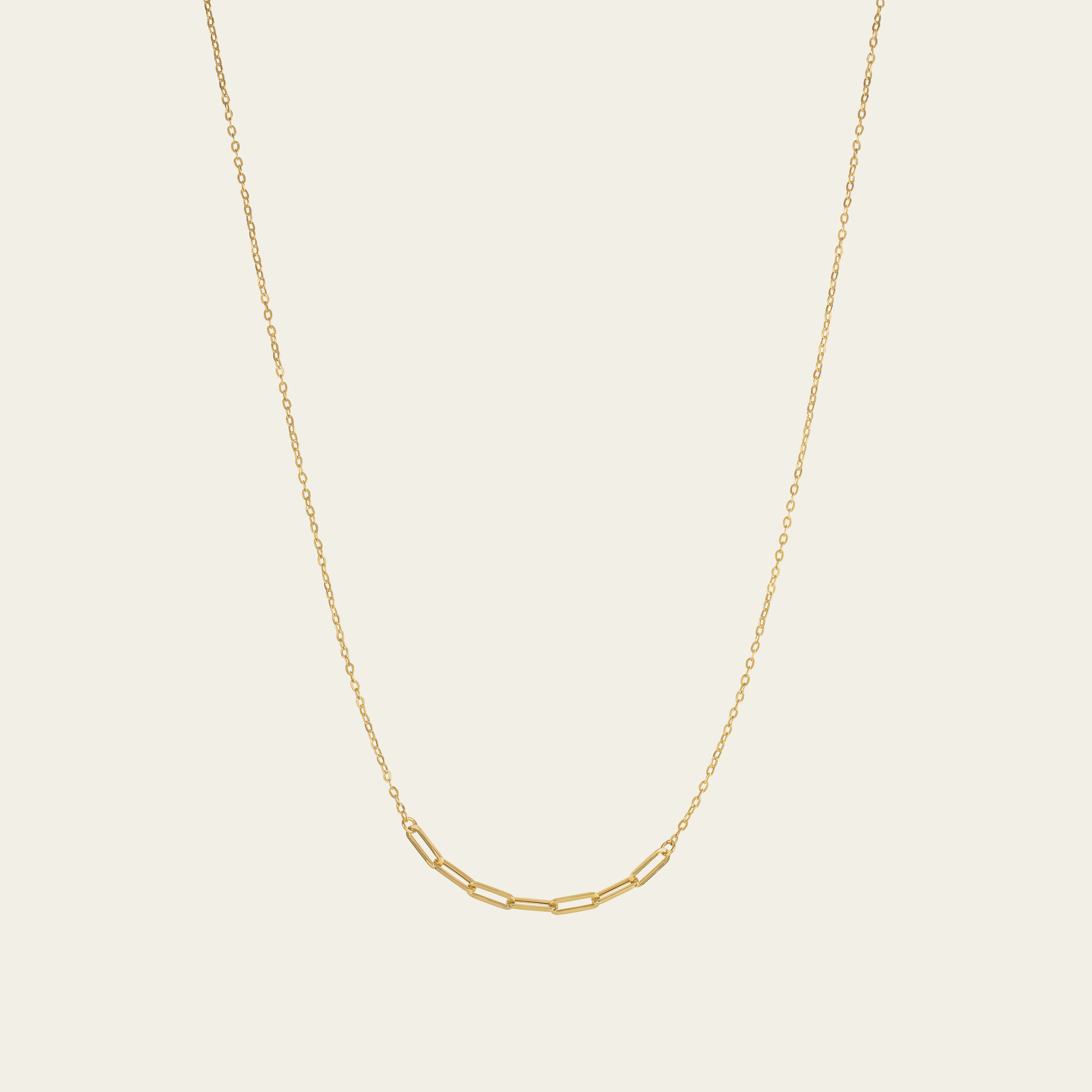 Paperclip Gold Necklace Real Gold Necklaces Cut + Clarity