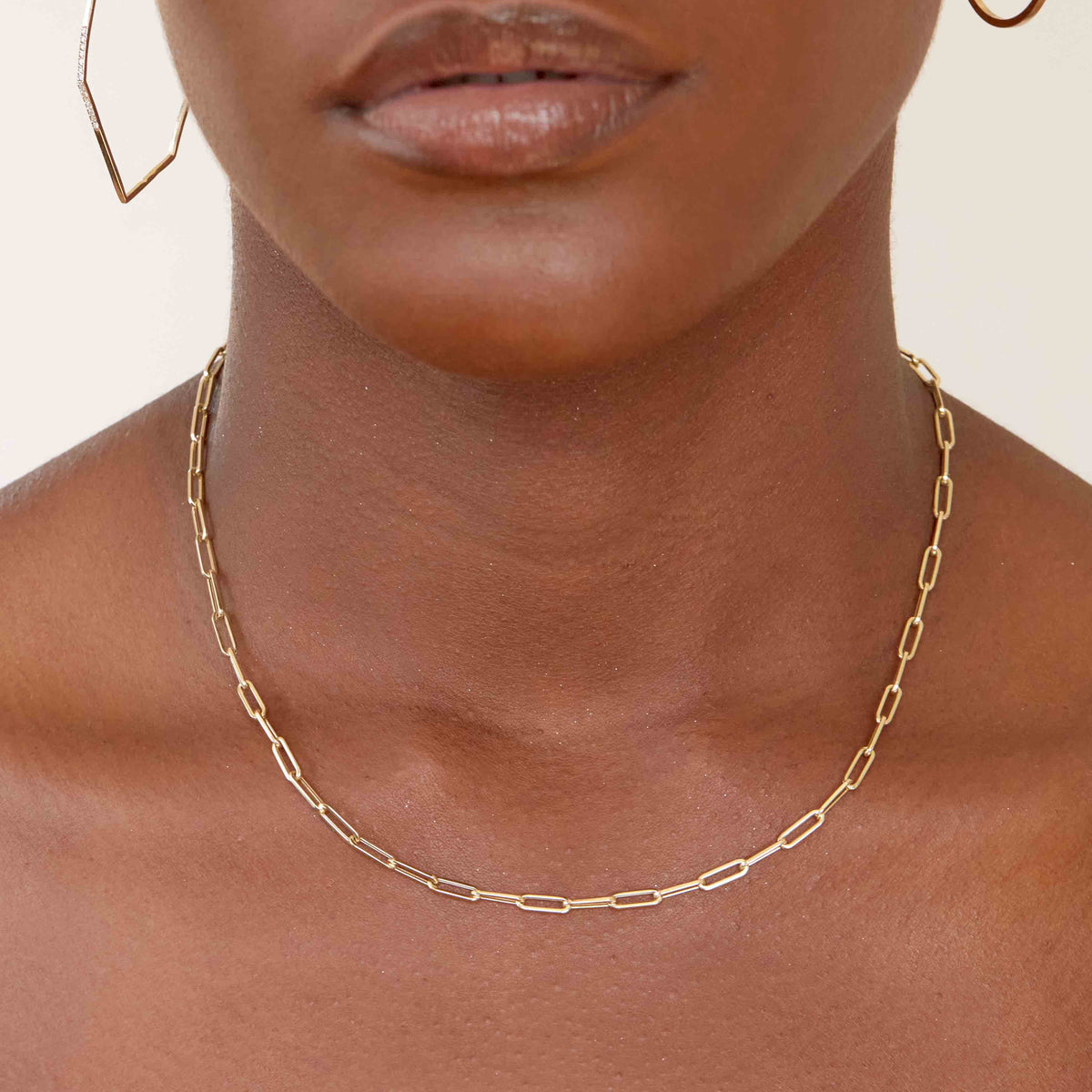 Paperclip Chain Necklace – Cut + Clarity