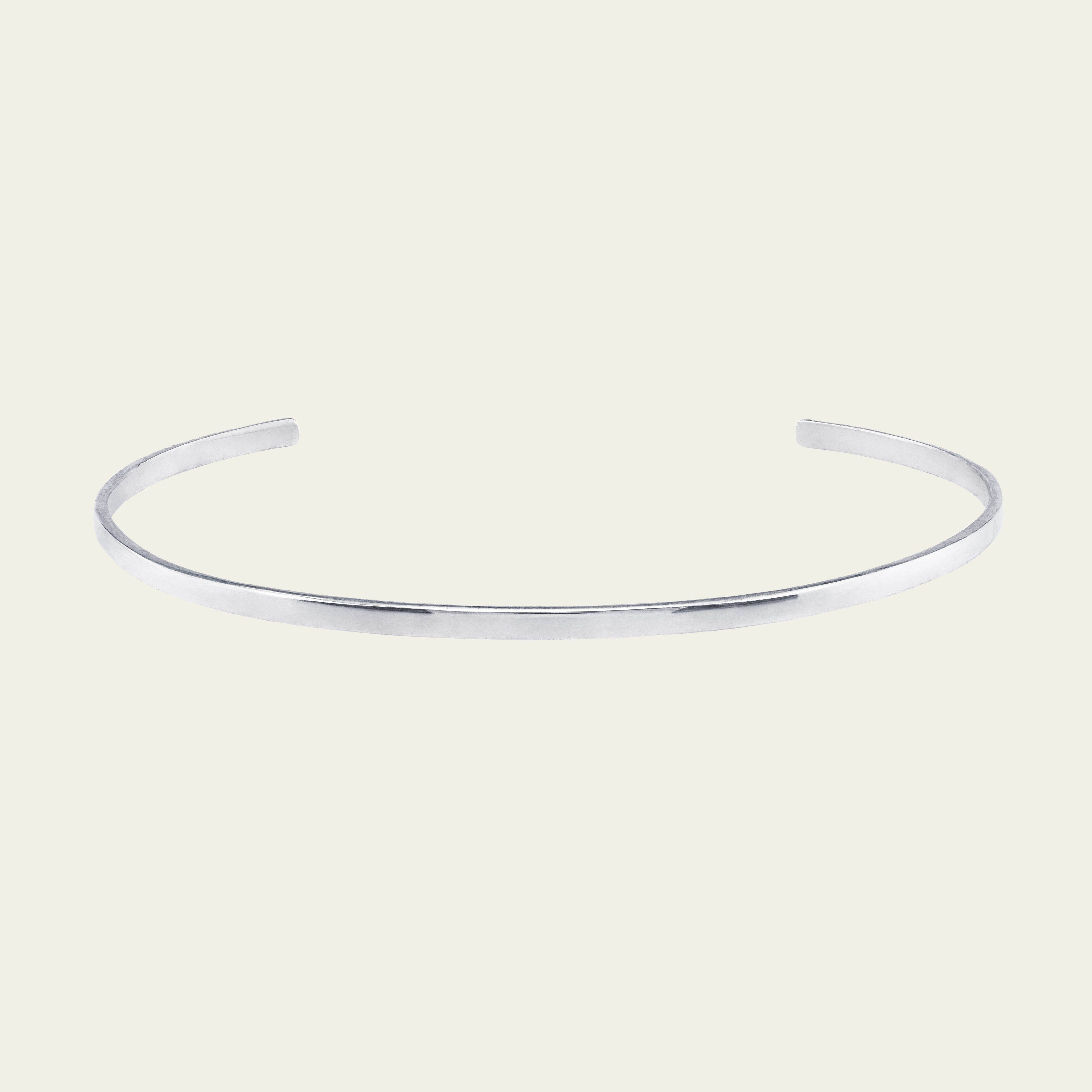 Thin sales silver choker