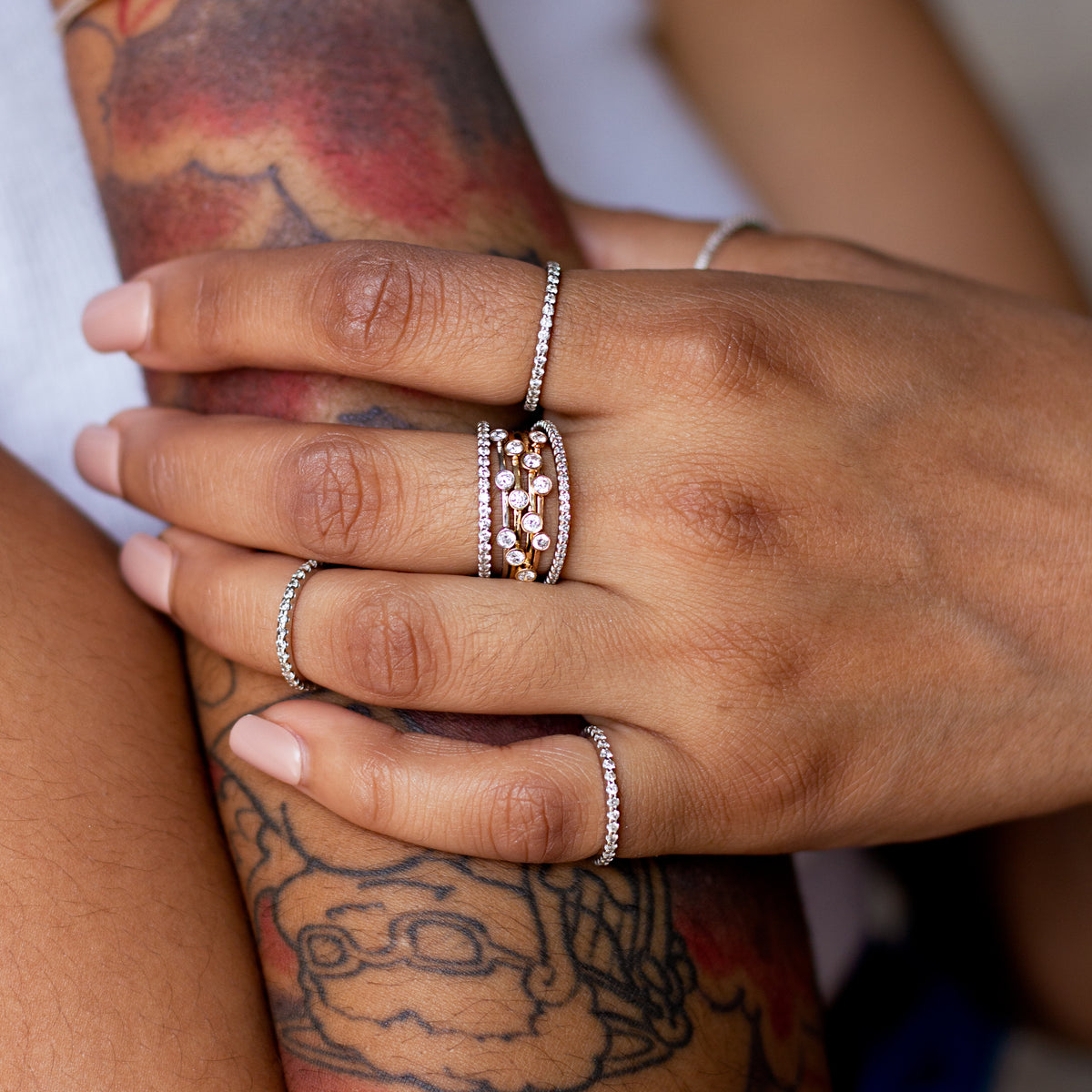stackable gold rings