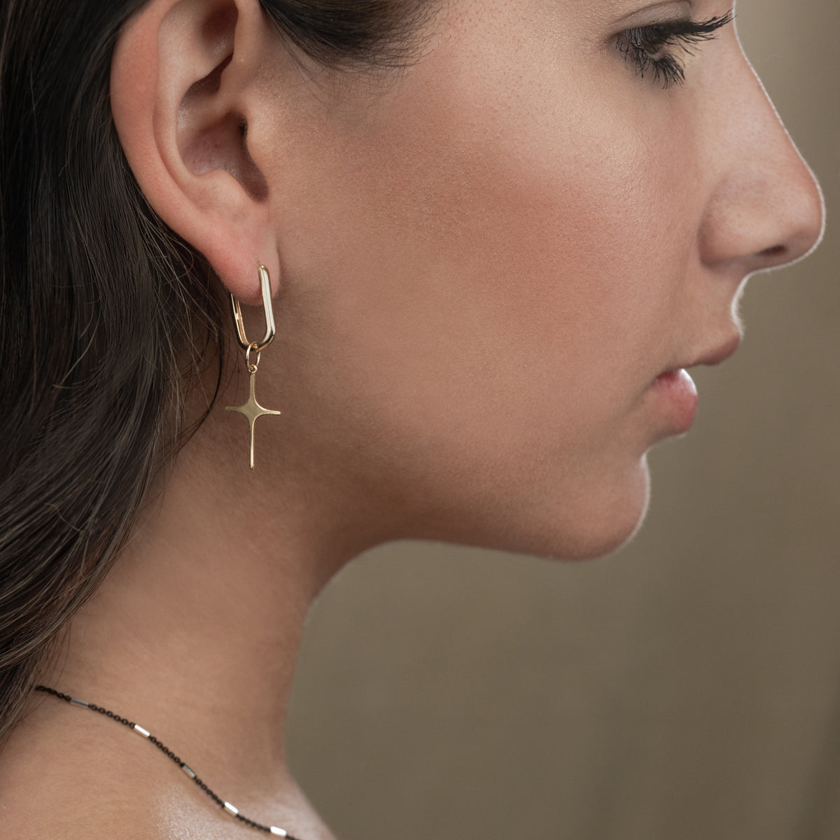 star hoop earrings