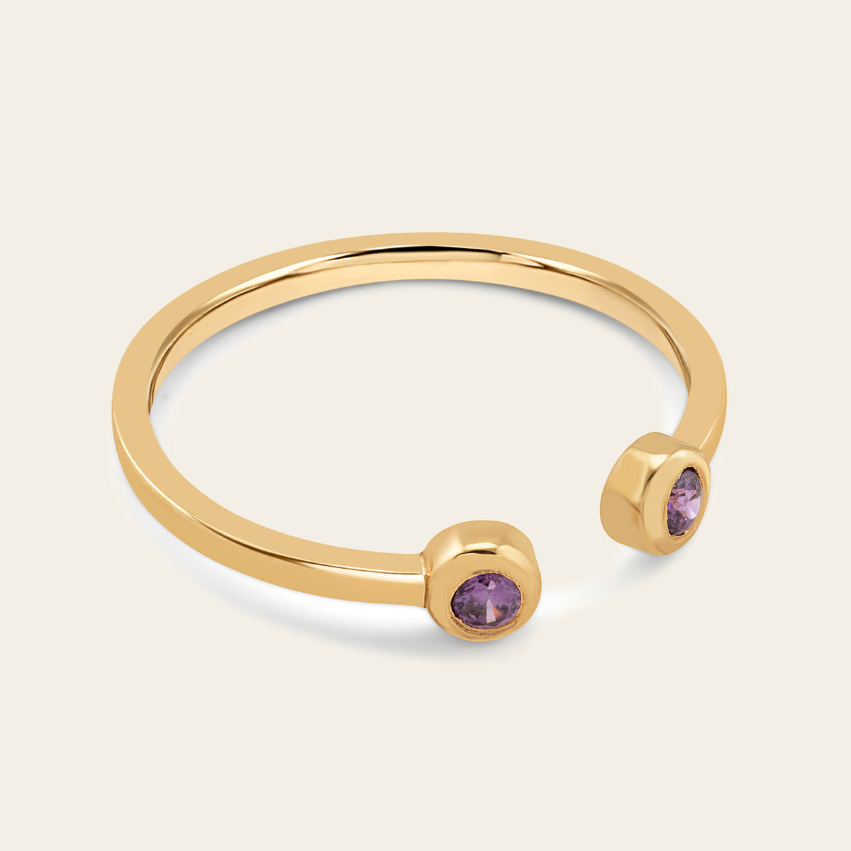 Fancy Gems Cuff Ring