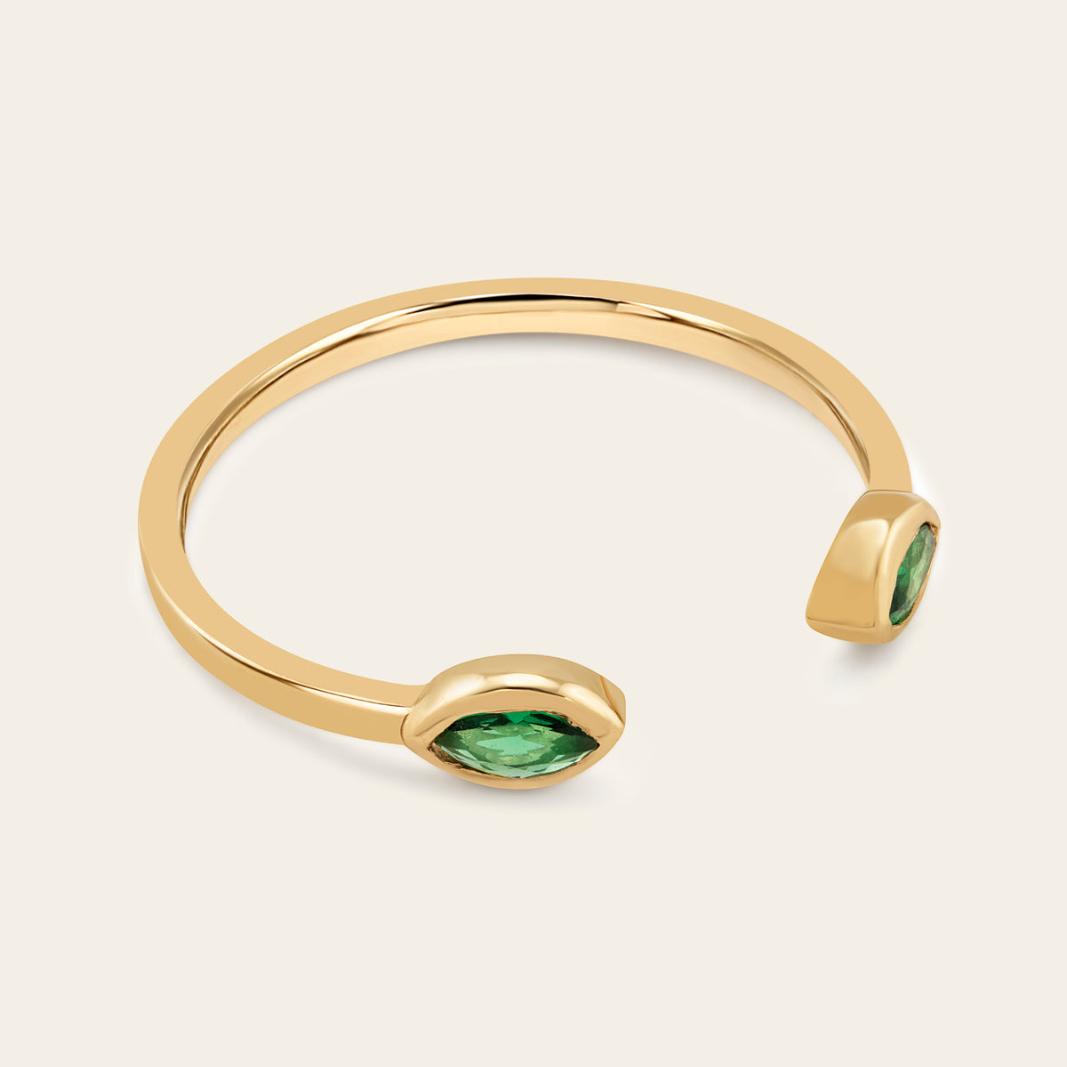 Fancy Gems Cuff Ring