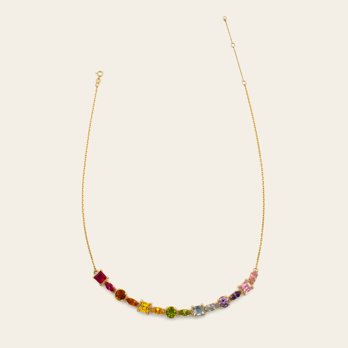 HALF TENNIS NECKLACE