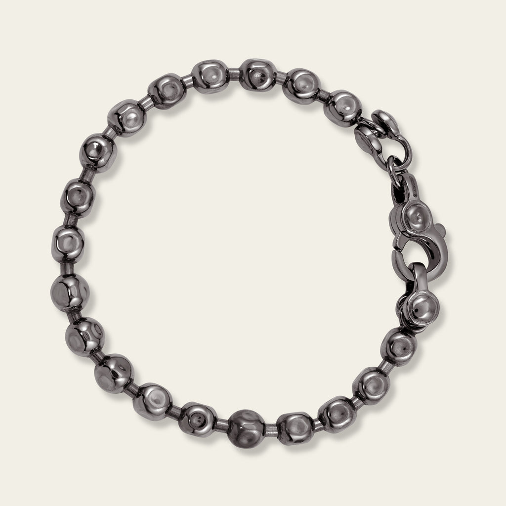 Ball Chain Bracelet - Black Rhodium