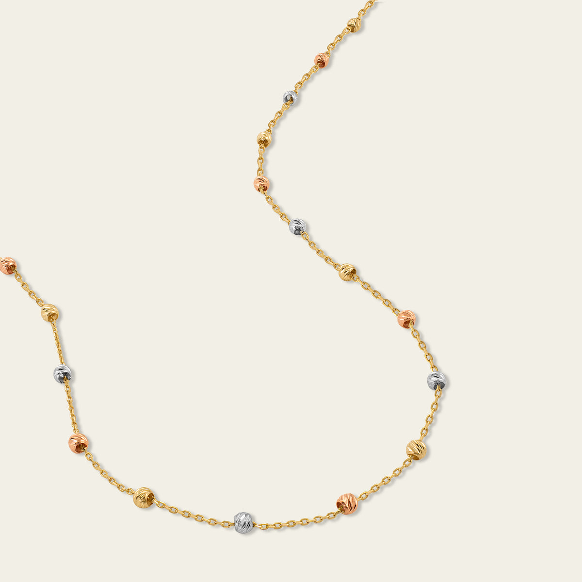 Tricolor Bead Necklace