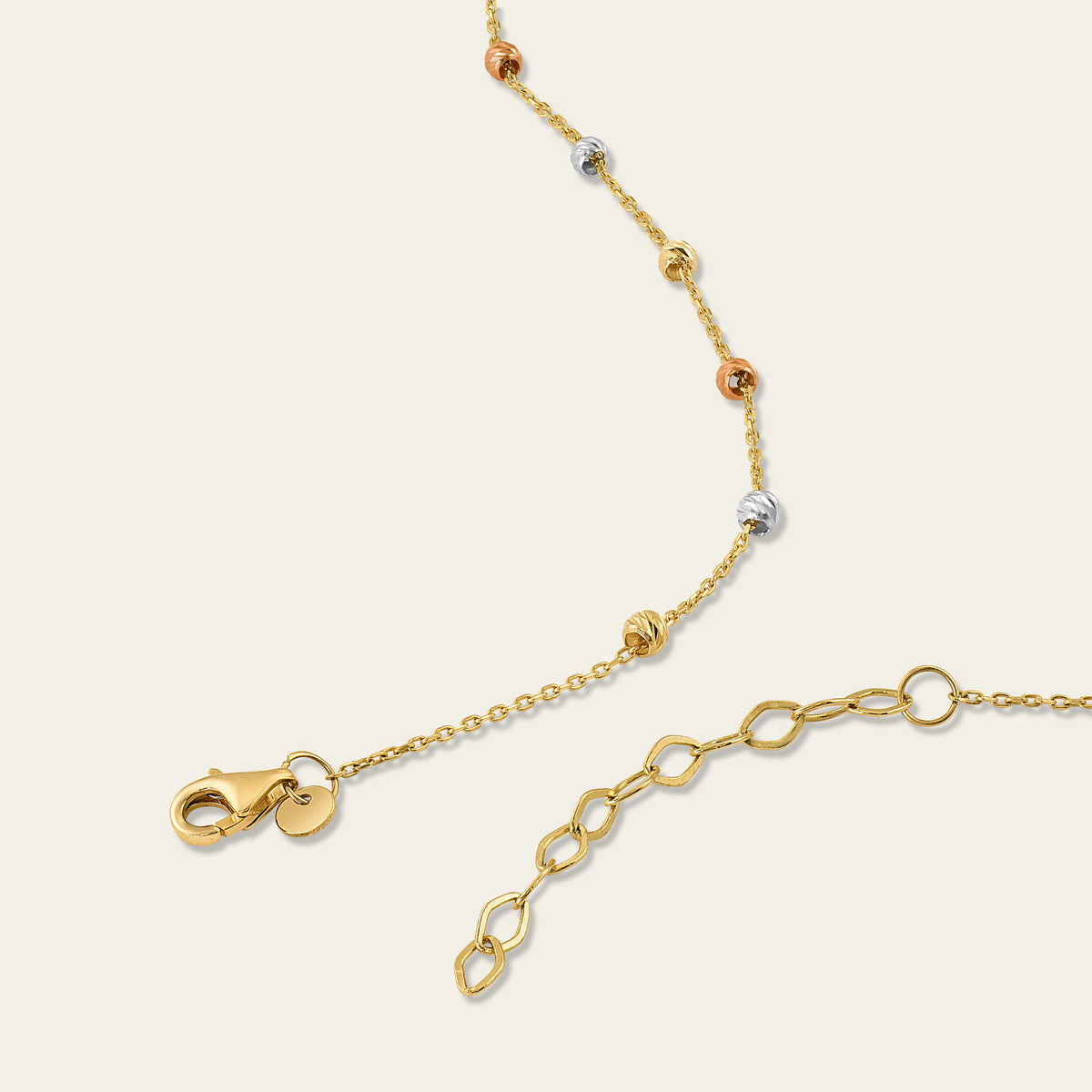 Tricolor Bead Necklace