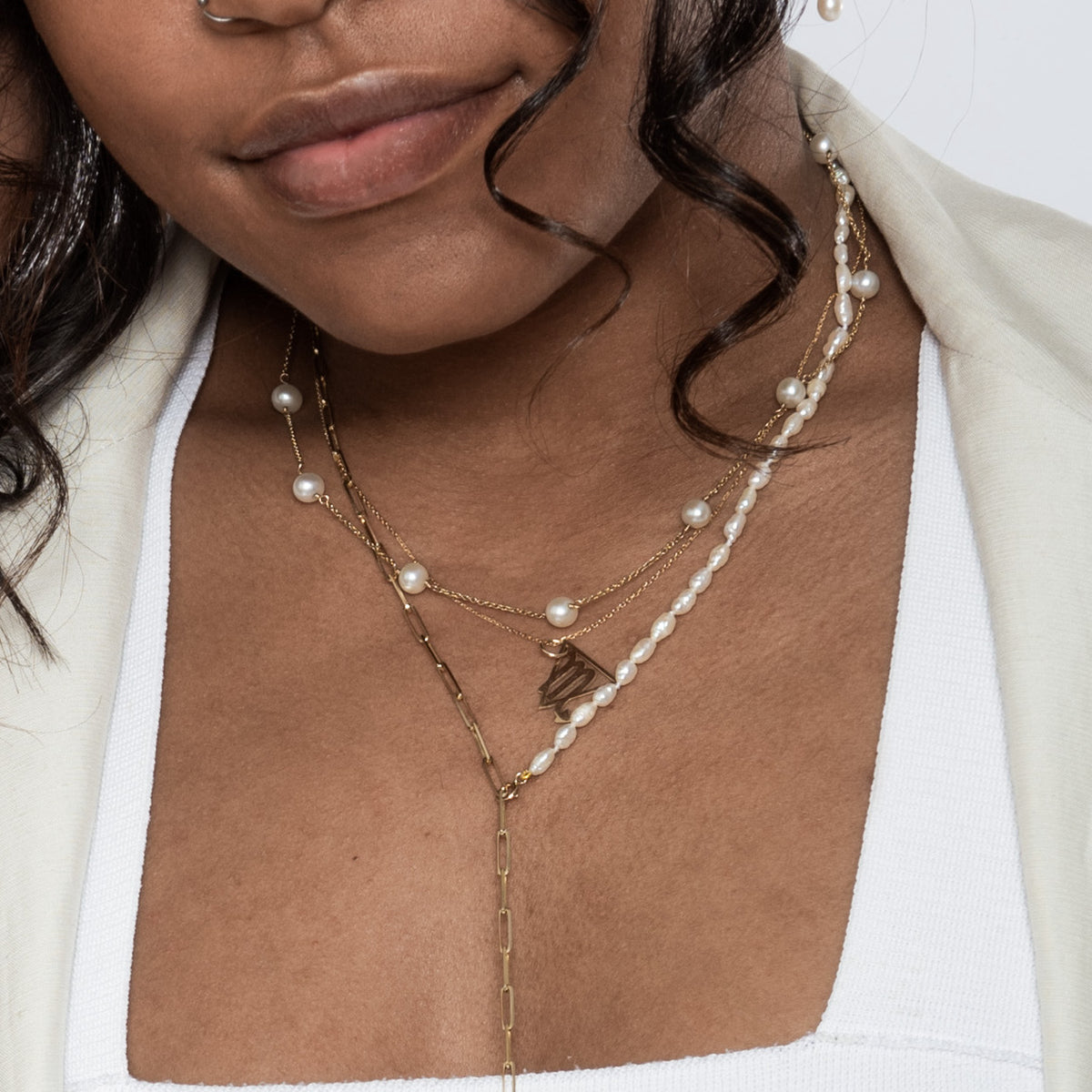 spaced out pearl chain