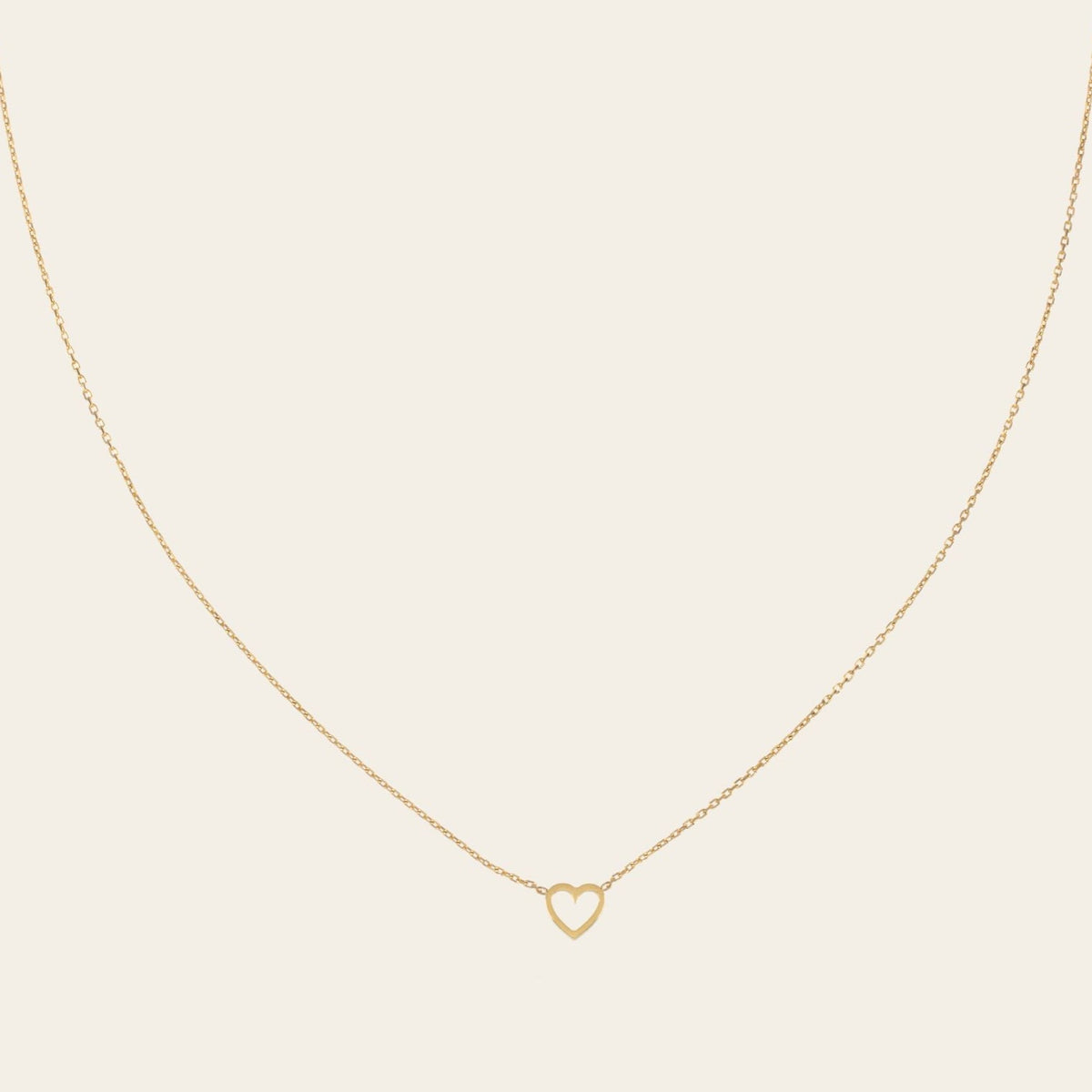 gold heart necklace