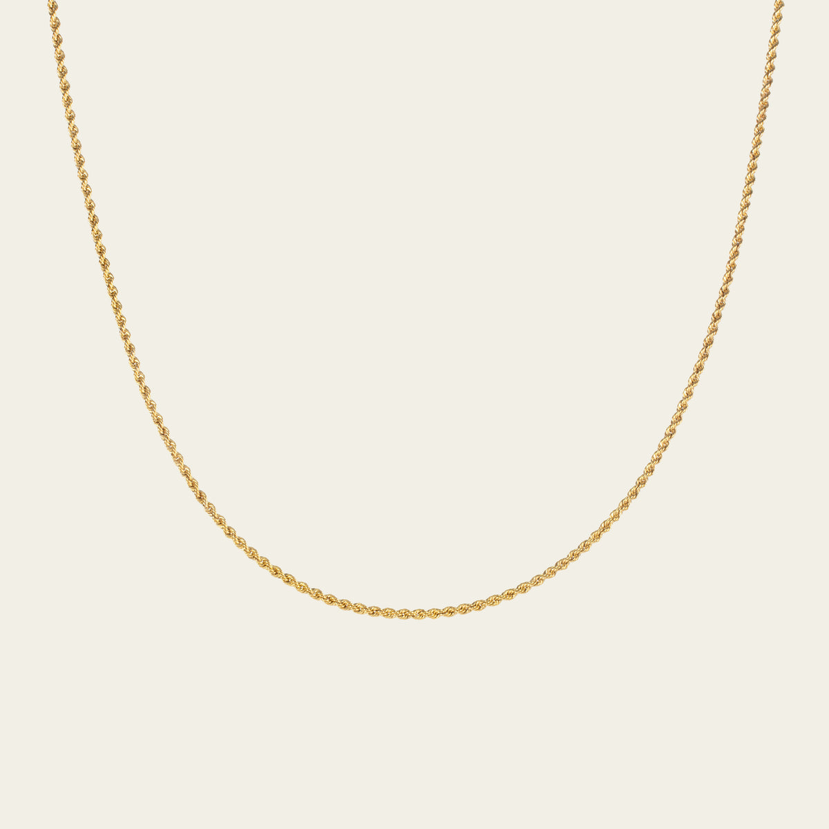 solid gold rope chain