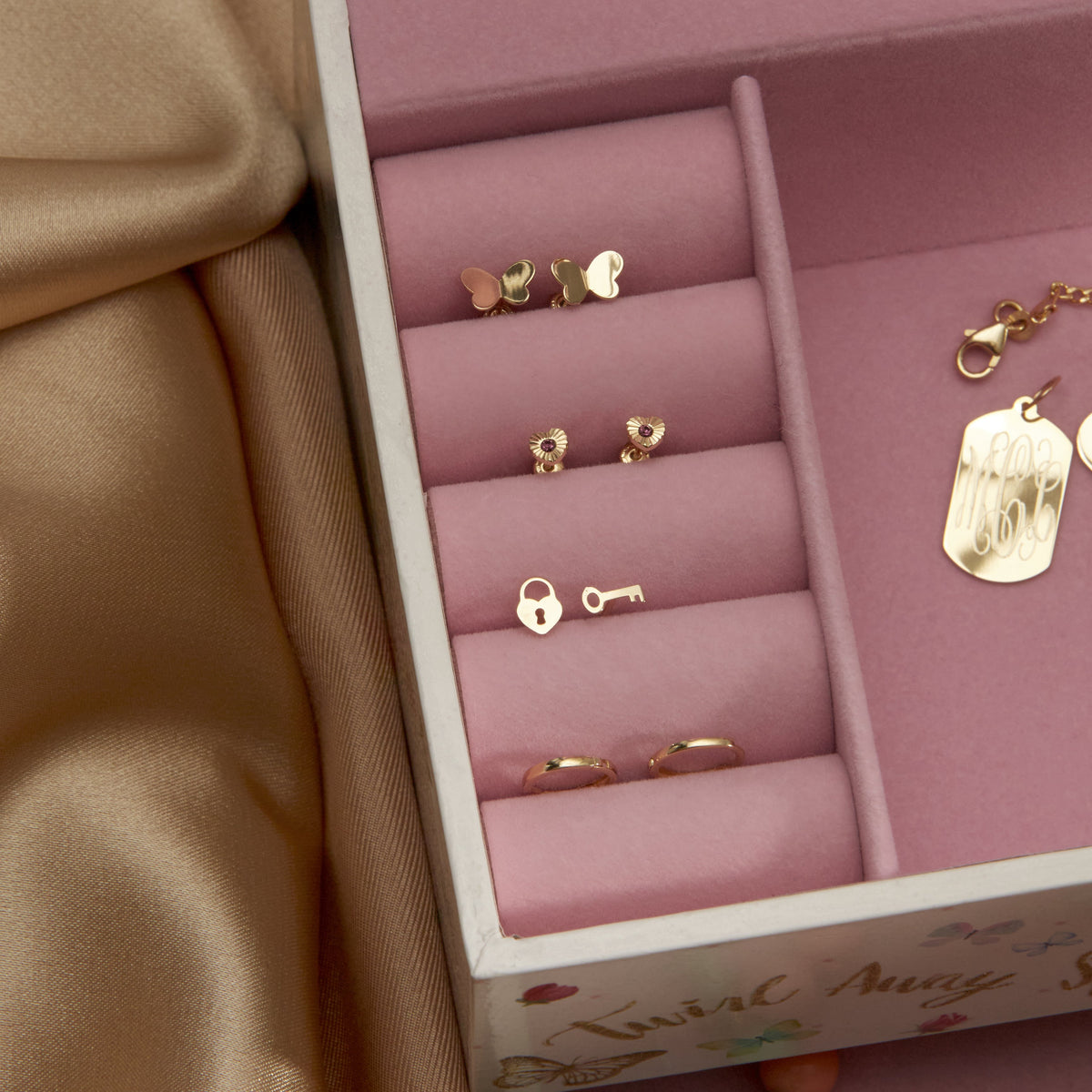 butterfly stud earrings