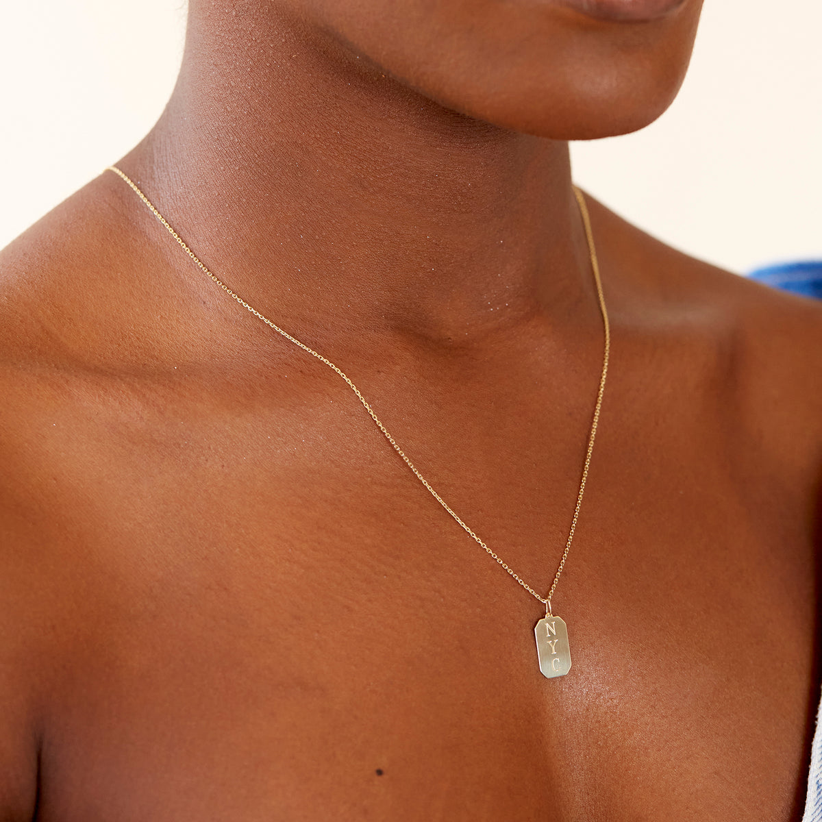 gold dog tag