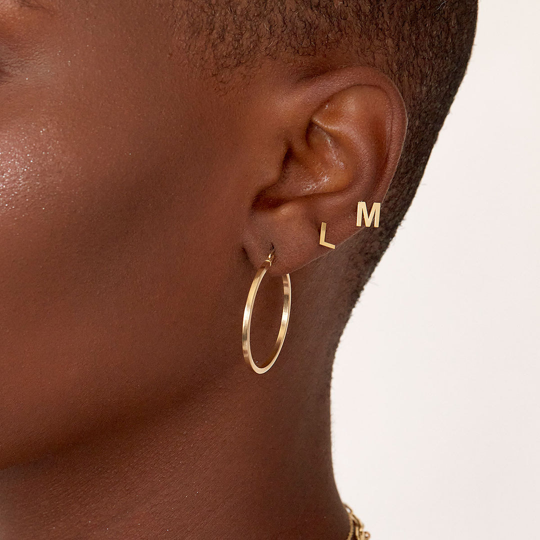 initial earrings