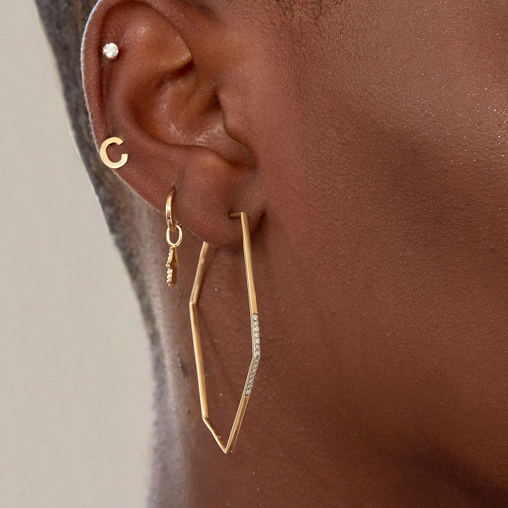 initial earrings