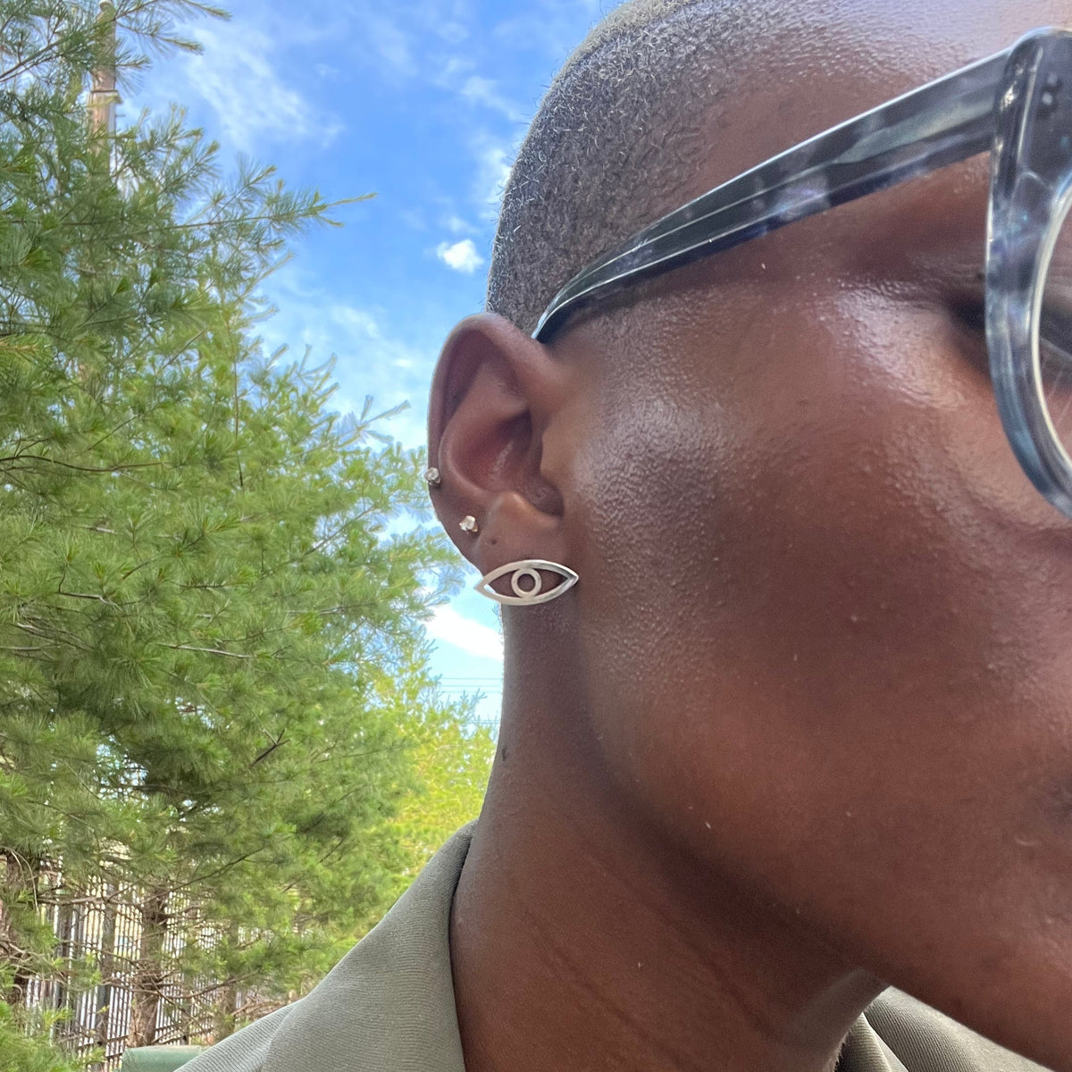 evil eye earrings