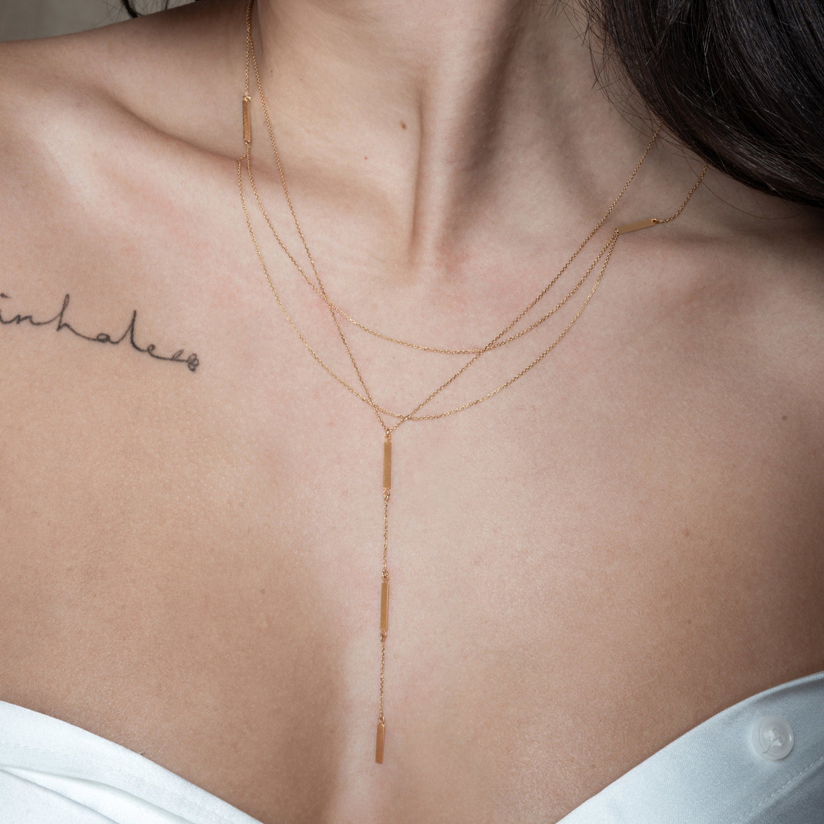 gold bib necklace