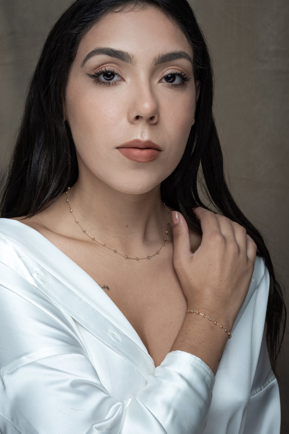 tricolor jewelry set