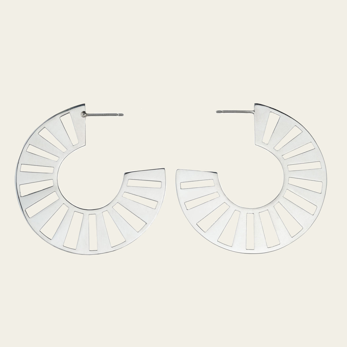 silver hoops
