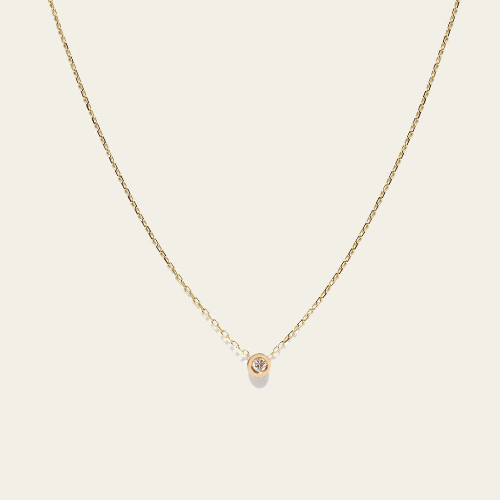 gold birthstone necklace
