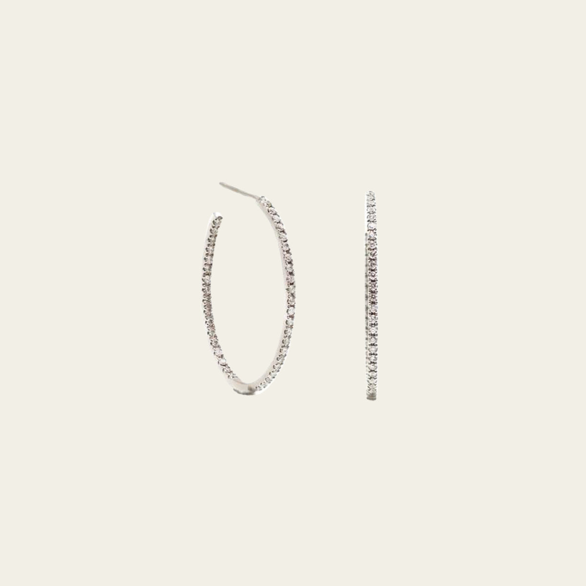 diamond hoop earrings