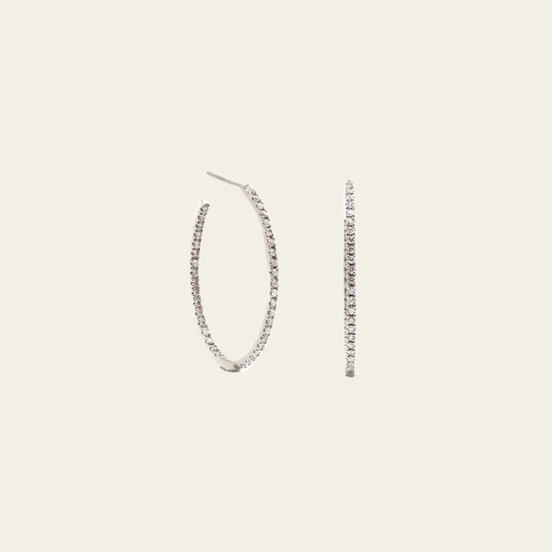 CM eternity diamond hoops