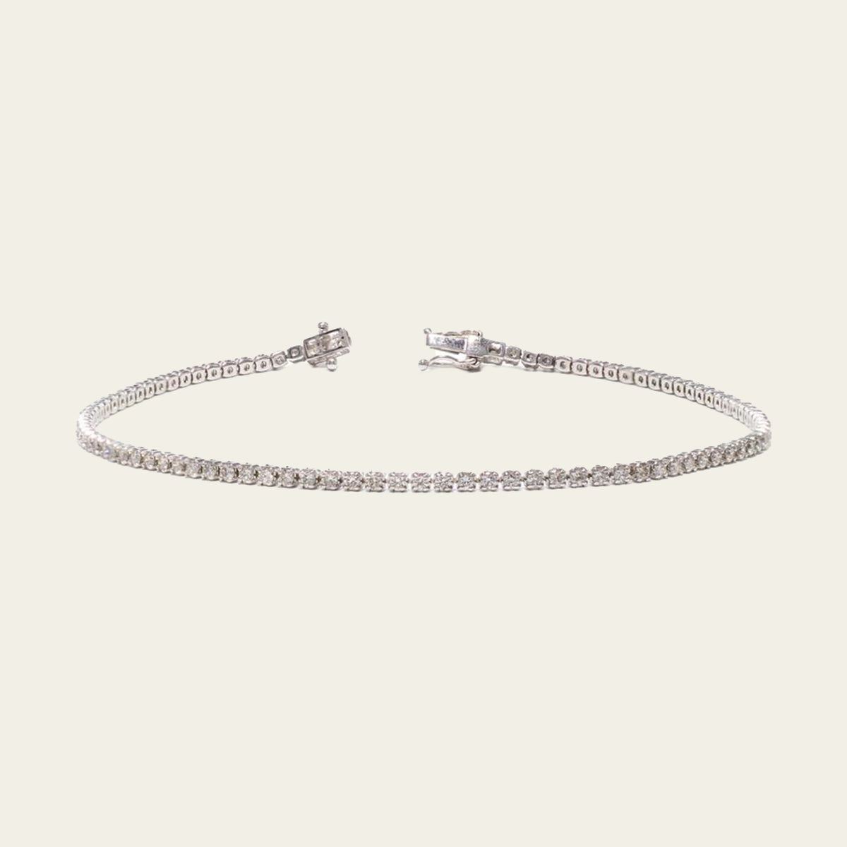 gold diamond tennis bracelet