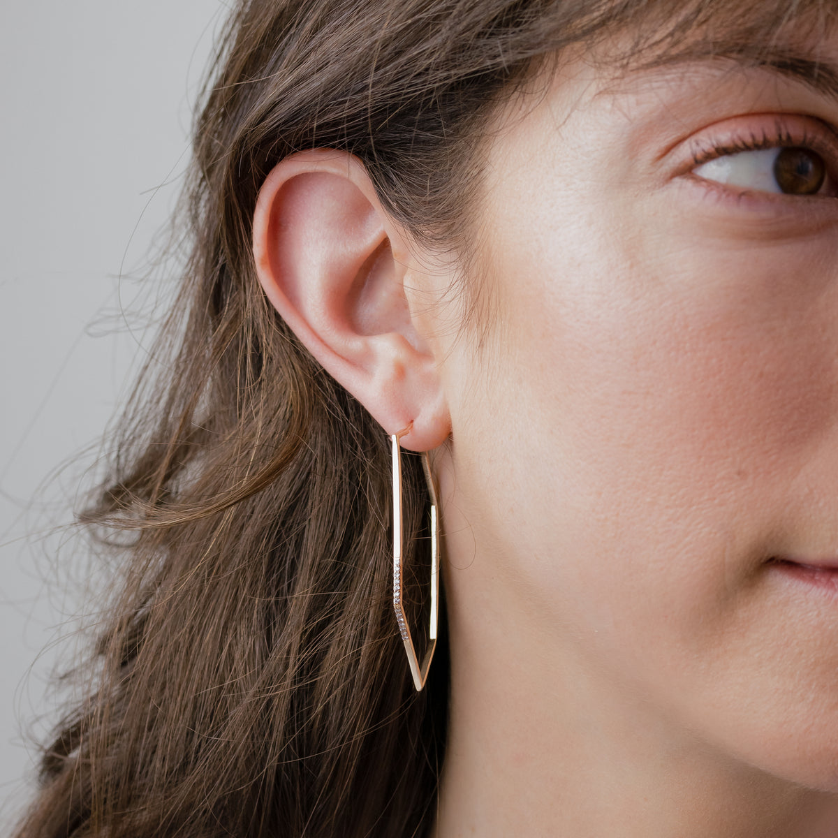 real gold hoop earrings