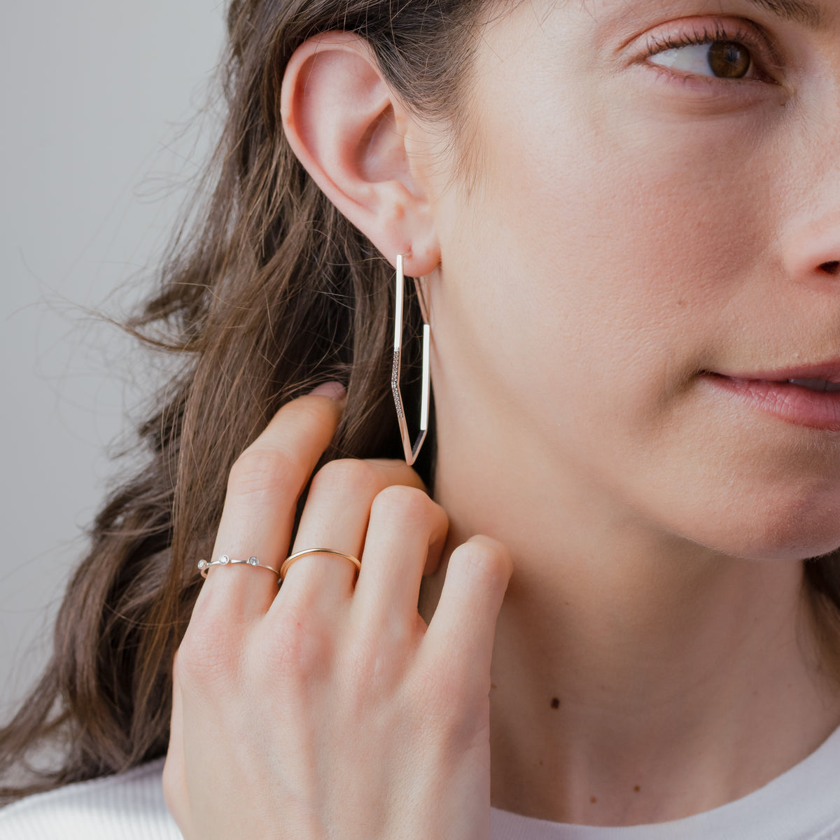 real gold hoop earrings