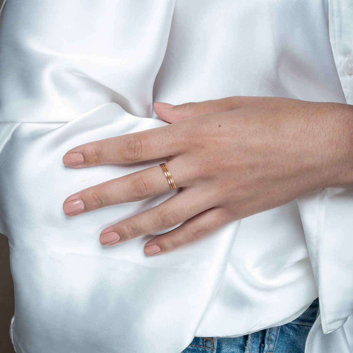 white gold bands