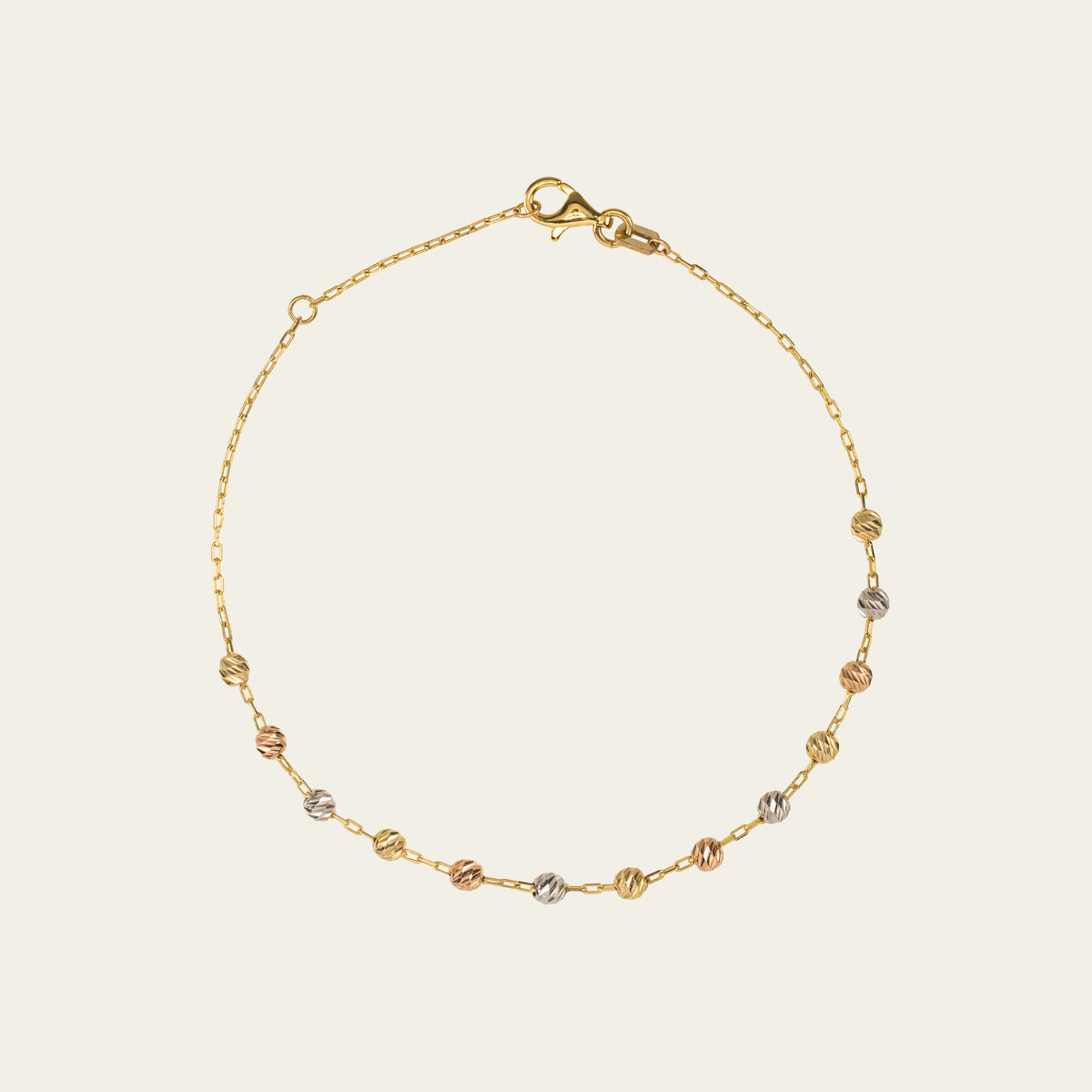 tricolor beaded bracelet
